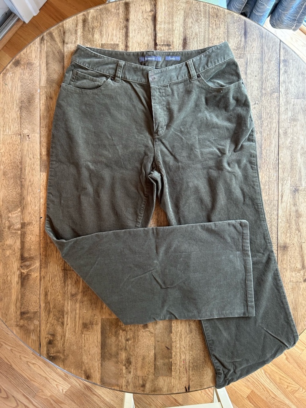 Liz Claiborne Olive Green bootcut Corduroy Pants